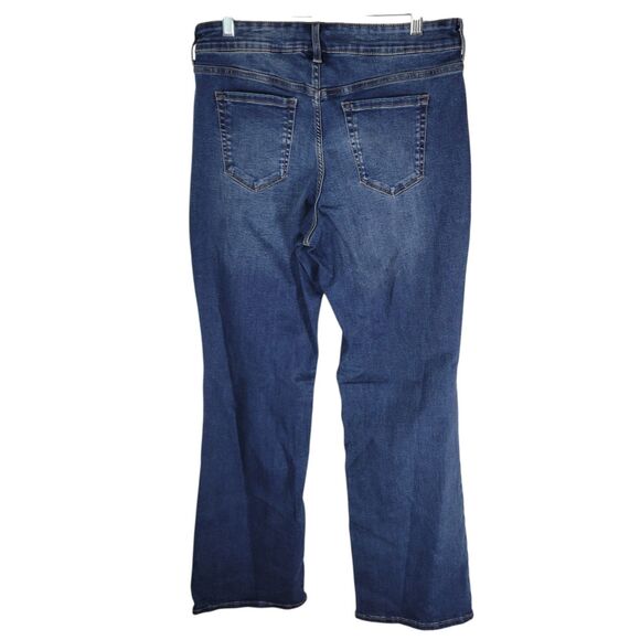 Falls Creek Womens Size 10 Blue Solid Stretch Boot Cut Jeans - Picture 11 of 11